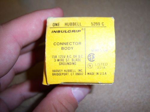 Lot of 2 Genuine Hubbell 5269C 15A 125V Connector NOS NEW