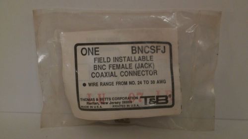 THOMAS &amp; BETTS BNC MALE COAXIAL CONNECTOR BNCSMJ *NEW SURPLUS*