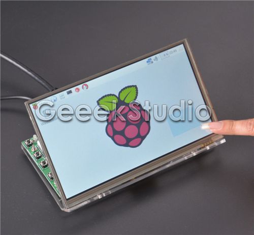 Raspberry Pi 7 inch 1024*600 LCD Touch Screen + Driver Board and Acrylic Bracket