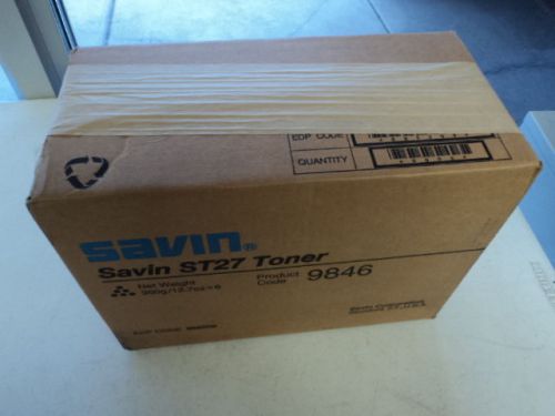 NEW Lot OF 4X 12.7 OUNCE GENUINE SAVIN ST27 TONER TONERS BLACK 9846