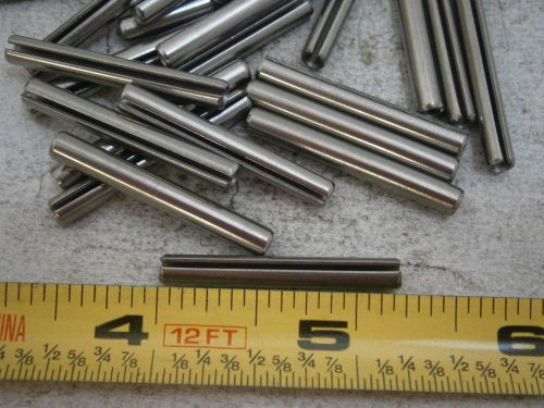 Roll pins 5/32&#034; od x 1-1/4&#034; long stainless steel lot of 21 #5244 for sale