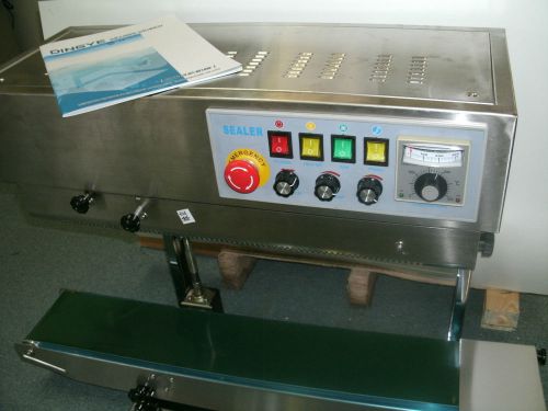 Frd-1000 sh continuous conveyor horizontal xl band bag sealer - ink code printer for sale