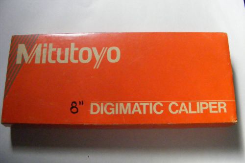 Mitutoyo 500-138 8&#034; Digimatic Digital Vernier Calipers with Original Box
