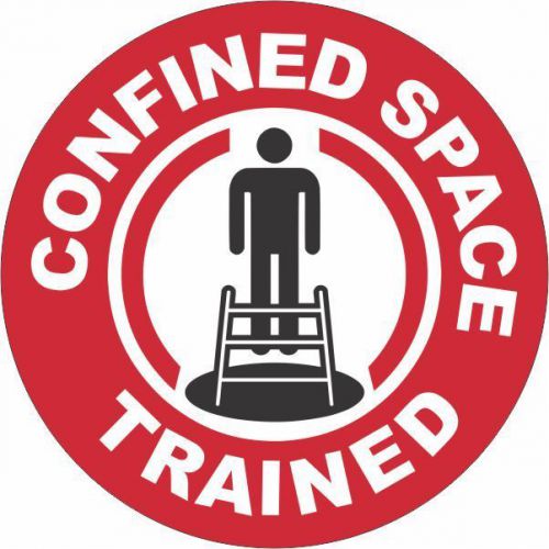 CONFINED SPACE TRAINED 2&#034; Hard Hat Sticker OSHA Safety Decal FREE SHIPPING