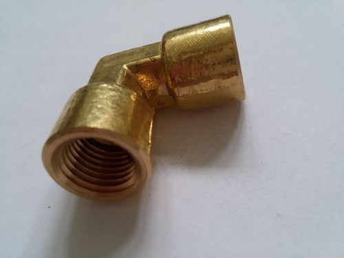 Brass female elbow fitting 1/4&#034; npt (male x female) pipe connector adapter for sale