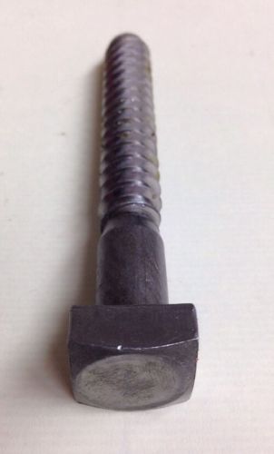 1/2 x 4 square head lag bolt screw steel plain blacksmith antique  100 pcs for sale