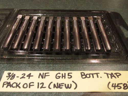 New lot of (12) 3/8-24 (.375-24) ns gh5 - bottoming tap - regal beloit (458) for sale
