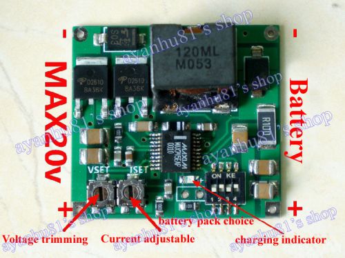 Max745 4.2 4.35v 1-4 packs lithium battery charging board voltage current adjust for sale