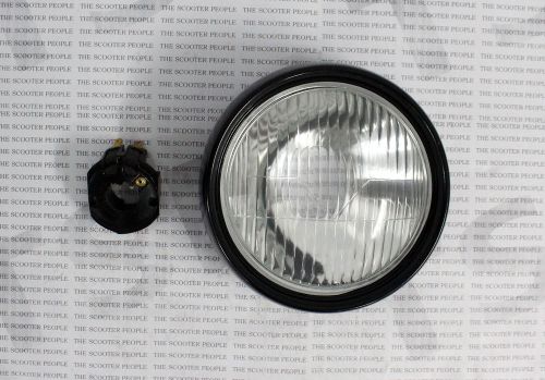 Vespa VBB Bajaj Chetak Headlight Assembly With Holder Black Rim - TSP