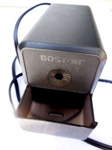 Black Boston Electric Pencil SHARPENER  Tested WORKS Desk Office School Home
