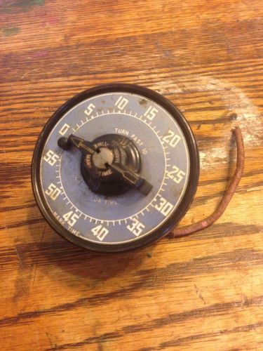 Antique 1930s mark-time timer switch 60 min electrical vintage industrial for sale