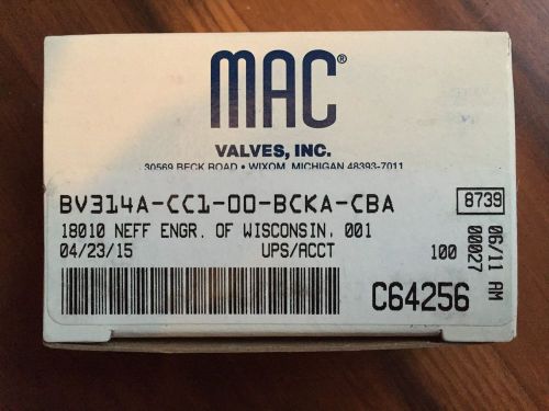 MAC VALVES - Bullet Valve - BV314A-CC1-00-BCKA-CBA - Flying leads