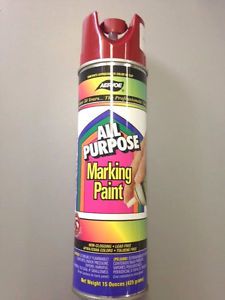 RED ALL PURPOSE INVERTED MARKING PAINT 20-OZ/ CAN  # 1381