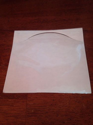 500 Clear Plastic Sleeve CD/DVD / Adhesive Back