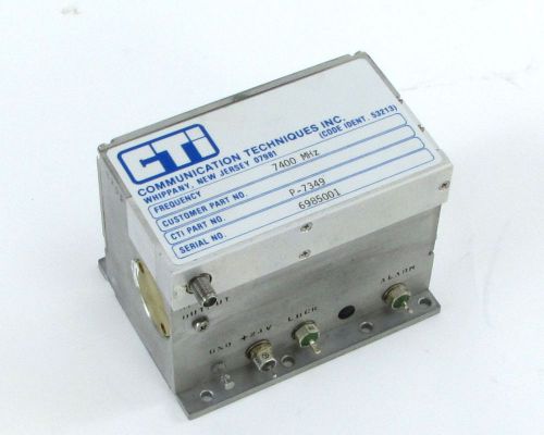 Communication Techniques INC (CTI) P-7349 Phase Locked Oscillator, SMA, 7400 MHz