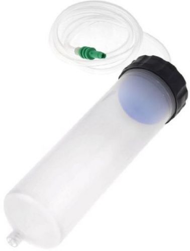 Uxcell glue liquid cartridge dispenser syringe barrel 300cc clear black for sale