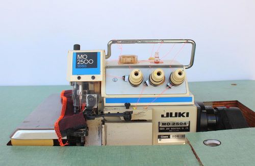 JUKI MO-2504 Overlock Serger 1-Needle 3-Thread AS Industrial Sewing Machine 220V