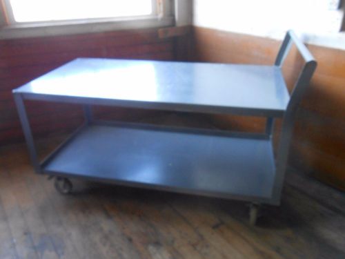 Dayton Electric Industrial Rolling 2 shelf cart