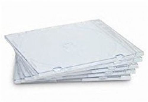 100 SLIM Clear CD Jewel Cases