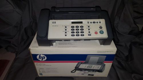 FOR PARTS - HEWLETT PACKARD HP 640 FAX MACHINE PLAIN PAPER INKJET QUALITY -PARTS