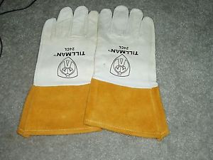 Tillman tig welding gloves 24cl top grain kidskin size large kevlat stitching for sale