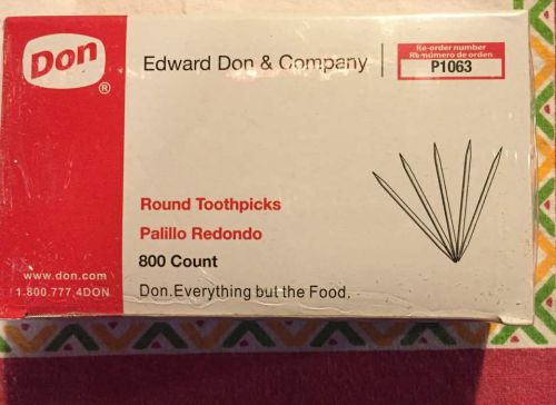4 Boxes Of Don Toothpicks 800 Count Boxes