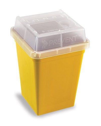 Heathrow Scienitific Heathrow HS120178 Sharps Container, 1L, Yellow (Pack of 18)