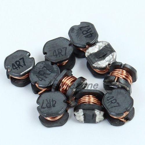 10Pcs (4.7UH)CD54 4.7UH 1A Wire-Wound Chip Power Inductors