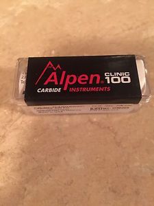 Alpen Carbide Dental Burs- Clinic Pack (100)- 558FG. New. Retails 187.00!