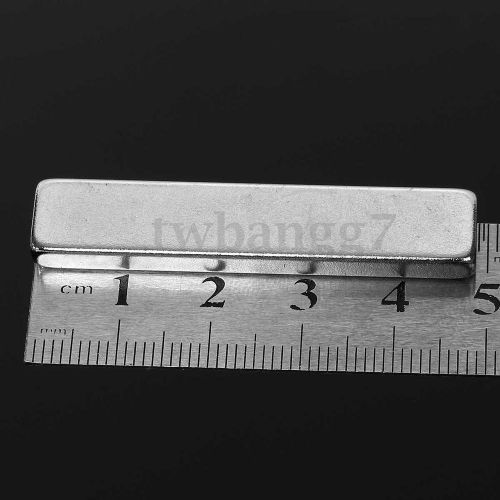 1x Powerful N50 Long Block Magnets Bar Rare Earth Fridge Neodymium 50x10x5mm US