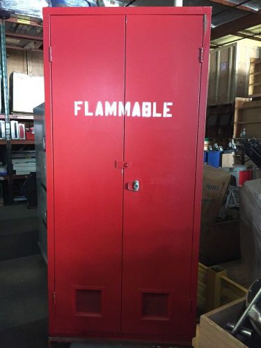 Flammable Liquid Self Closing Storage Cabinet - 36&#034;W x 80&#034;T x 24&#034;D - Used