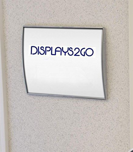 Displays2go Set of 2, Door Sign with Non-glare Lens for Displaying 8 1/2 x 11