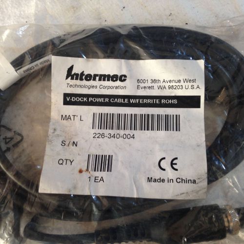 Intermec 226-340-004 Rev A Cable Assembly V-Dock Power with Ferrite RoHS