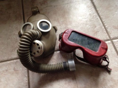 VINTAGE RUSSIAN GAS MASK AND JACKSON UNIGOGGLE WELDING GOGGLES