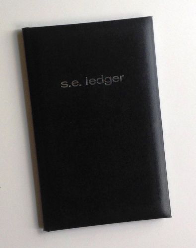 Mead Single Entry Ledger Book 9-9/16&#034; x 6-1/8&#034; 160 Pages Hardbound Black 64516
