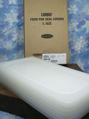 Lot of 6 Cambro 1/3 PAN Seal Lids for Food Storage 30SC NSF rated - EUC