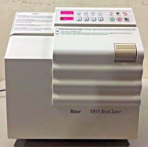 Ritter® MIDMARK M9 UltraClave® Bench Top Sterilizer Autoclave w/ Warranty (#4)