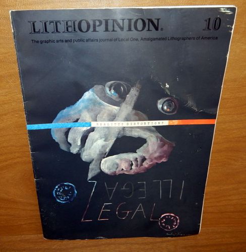 1968 LITHOPINION #10 VOL. #3 GRAPHIC ARTS &amp; PUBLIC AFFAIRS OF AMERICA ILLEGAL