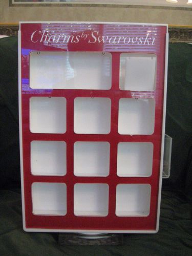 Acrylic Revolving Display Case Countertops Showcases Hanging Charms by Swarovski