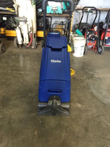 LIGHTLY USED CLARKE CLEAN TRACK 12 CARPET EXTRACTOR.  LOCAL PICK UP ONLY