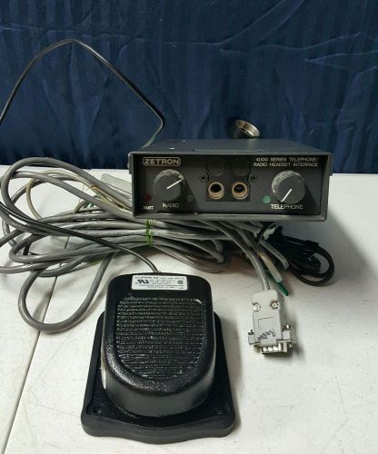 Zetron 4000 Series Telephone / Radio Headset Interface 950-9439