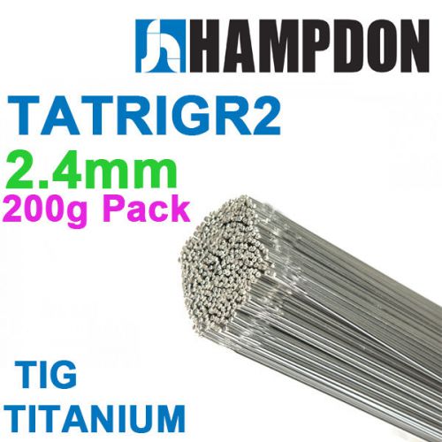 200g pack - 2.4mm premium titanium tig filler rods-welding wire grade 2 tatrigr2 for sale