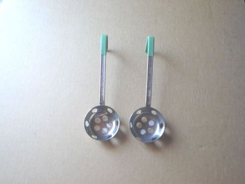 Vollrath 1.5 oz stainless steel ladels with holes-new