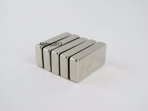 5pcs Neodymium Block Magnet 50x25x10mm N52 Super Strong Rare Earth Magnets