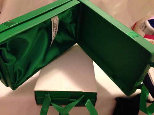 New gift boxes qty 2 irish green or red color w ribbon very  fast wrap idea!!! for sale