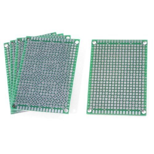 uxcell 5 Pcs 5cm x 7cm Double Sided Prototype Universal PCB Circuit Board