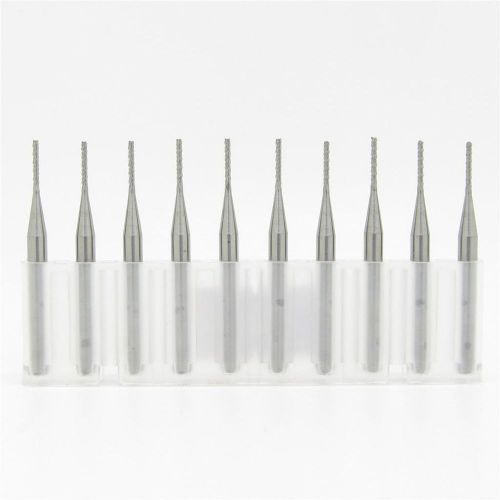 1.0mm Tungsten Steel Carbide PCB CNC End Mill Engraving Bits Milling Machine ...