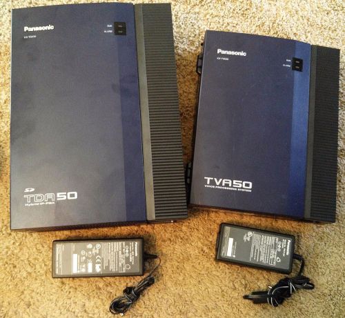 Panasonic KX-TDA50 + KX-TVA50 Hybrid IP-PBX Phone System Bundle W/ Caller ID