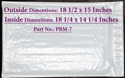 2 size #7, Poly Bubble Cushioned Envelope Mailers, ID: 18.25&#034; x 14.25&#034;