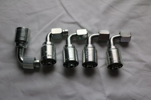 1l943-8-8 parker # 8 female jic 37 degree x 1/2&#034; i.d. hose fitting qty 5 for sale